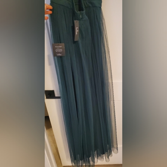 Lulus- Hunter Green Backless Maxi Dress - Picture 5 of 6